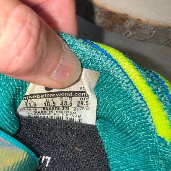 NIKE FREE TRAIN FORCE FLYKNIT Men Size 11.5 Green Training Sneaker 833275-313 - Picture 12 of 12